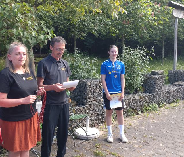 Siegerehrung Blankbogen Jugend weiblich