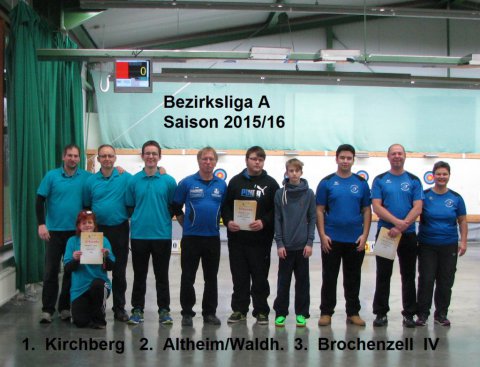 Siegerehrung Bezirksliga A 2016